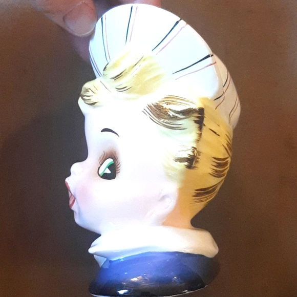 Vintage Lefton marked Japan Head Vase - Picture 3 of 5